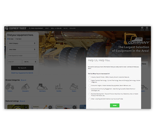 Custom Surveys_ET Custom surveys mock